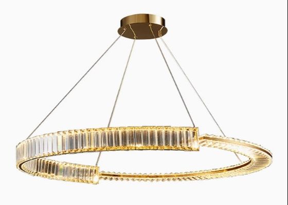 Post-modern light luxury chandelier stainless steel crystal living room lamp Nordic simple restaurant lamp bedroom LED lamp lighting