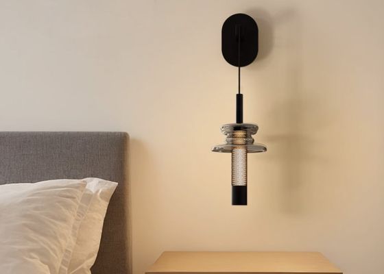 Minimalist copper wall lamp bedroom bedside lamp modern simple living room background wall lamp hotel villa stair corridor lamp