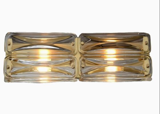 Crystal wall lamp postmodern simple living room TV wall background lamp light luxury atmosphere long strip bedroom bedside lamp