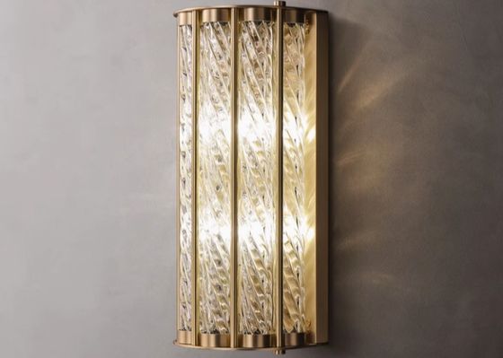 All-copper light luxury living room atmospheric wall lamp modern simple high-end hotel lobby corridor aisle background wall lamp