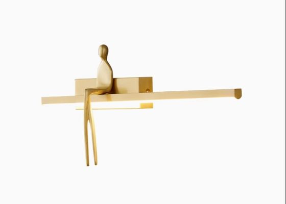 Copper wall lamp bedroom bedside creative background wall lamp Italian designer art figure shape decorative wall lamp