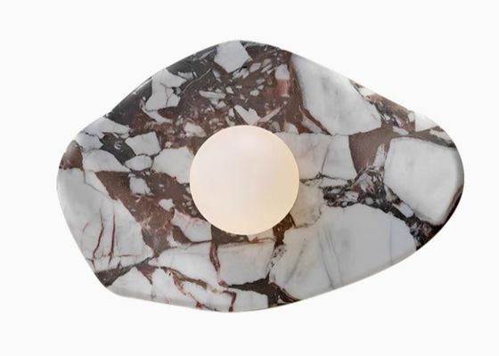 Modern simple marble creative wall lamp Italian bedroom entrance staircase study stone wall lamp