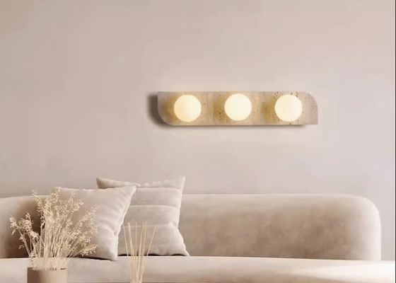 Yellow travertine wall lamp bedroom bedside living room background wall homestay corridor entrance staircase balcony lamp