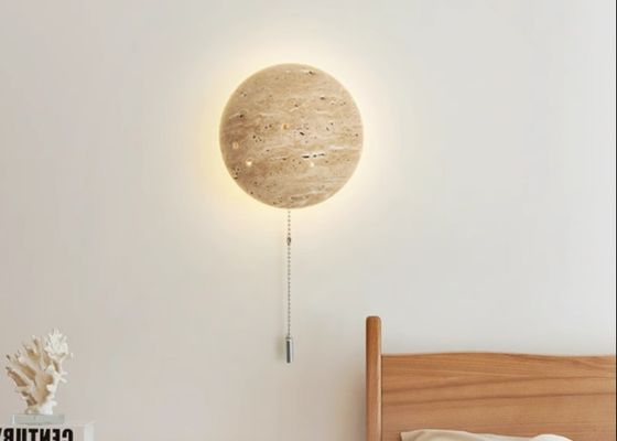 Yellow travertine wall lamp bedroom for home decorator interior stone wall lamp
