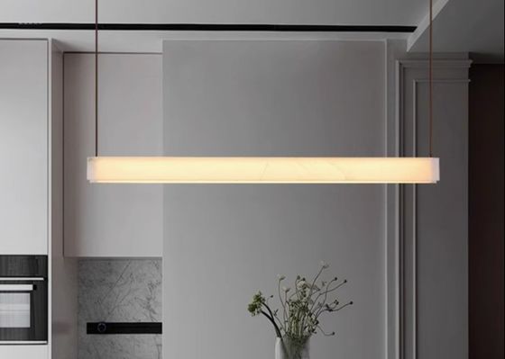 Marble Lamp For Home Decoration Lighting Leather Chandelier For Villa And Project