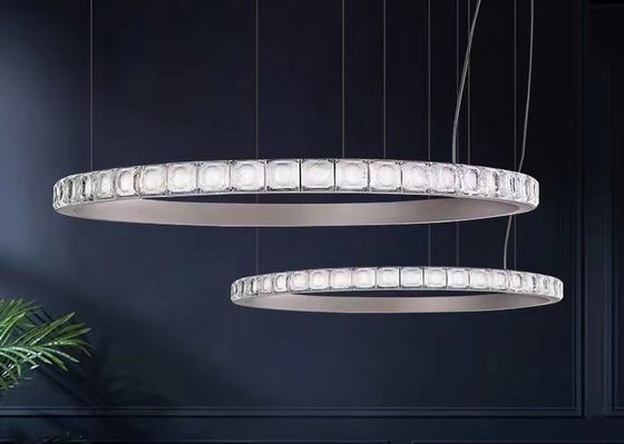 Decorative Lamp Led Chandelier Round Ring Lighting Large Modern Crystal Chandelier