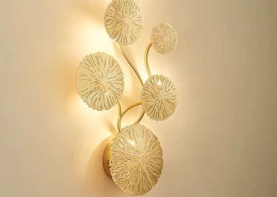 Modern Style Indoor Lighting Copper Wall Light For Hotel Bedroom Staircase Wall Lamp
