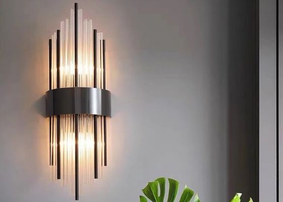 Luxury Design Indoor Decoration Living Room Dining Room Staircase Modern LED Crystal Wall Lamp
