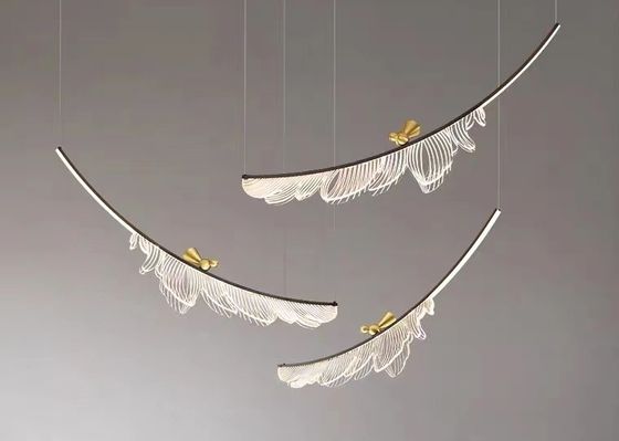 Gold Bird Led Pendant Light Fixtures Suspended Pendant Lamp