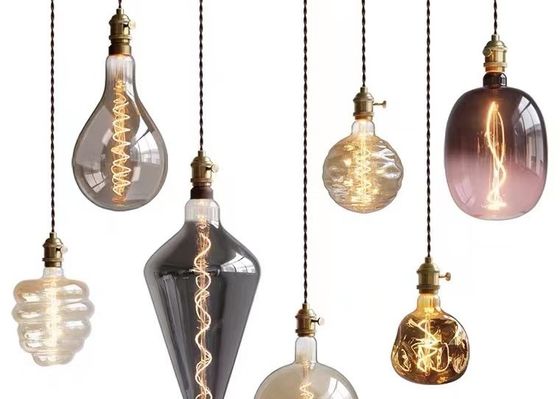 Bulb Pendant Lamp Simple Colorful Glass Lamp Holder Hanging Lamp