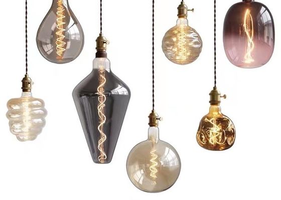 Bulb Pendant Lamp Simple Colorful Glass Lamp Holder Hanging Lamp