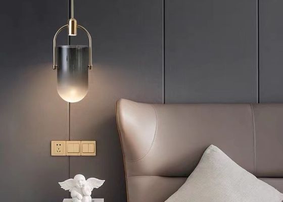 Home Lighting Indoor E27 Classic Glass Smoky Led Ceiling Pendant Lamp