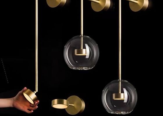 Wholesale Price Modern Lamp Milk Glass Golden Wall Light For Home Restaurant