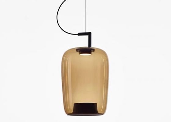 New Amber Glass  led Home Design Pendant Lamp For Dinning Room