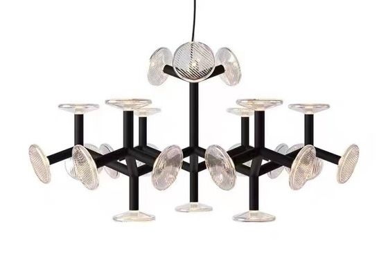 Glass Chandelier Ceiling Luxury Interior Led Design Modern Hanging Lamps Pendant Light