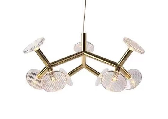 Glass Chandelier Ceiling Luxury Interior Led Design Modern Hanging Lamps Pendant Light