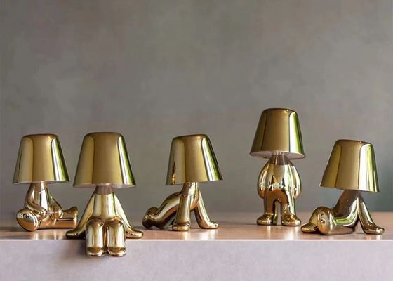 Home Decor Eye Protection Table Lamp Made In China Iron Table Lamp  USB Bedside Table Lamps