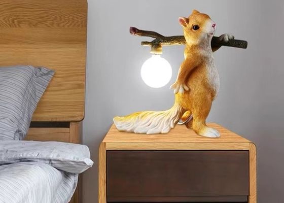 Home Decor Eye Protection Table Lamp Made In China Iron  Rabbit Table Lamp  Squirrel Bedside Table Lamps