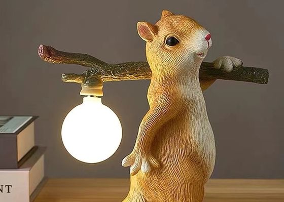 Home Decor Eye Protection Table Lamp Made In China Iron  Rabbit Table Lamp  Squirrel Bedside Table Lamps
