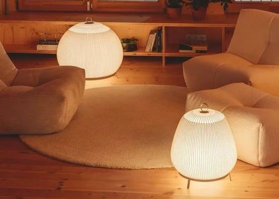 Fabric Shade with acrylic ABS modern wedding restaurant E27 pendant lamp