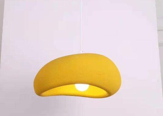 Cement and concrete and resin orange yellow handmake contemporary pendant lamp