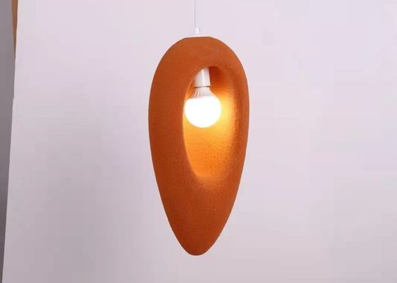 Cement and concrete and resin orange yellow handmake contemporary pendant lamp