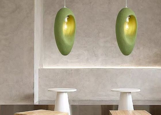 Cement and concrete and resin orange yellow handmake contemporary pendant lamp