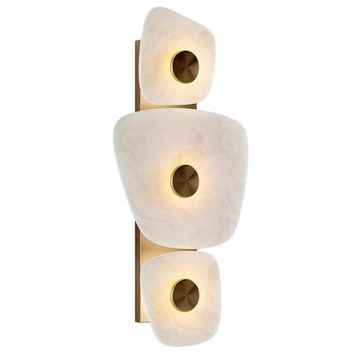 Marble led gold metal  indoor decoration wall lamp for hotel