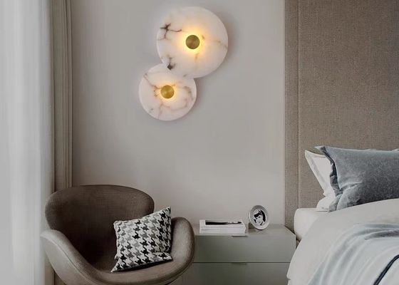 Marble led round and long and DIY wall lamp for project