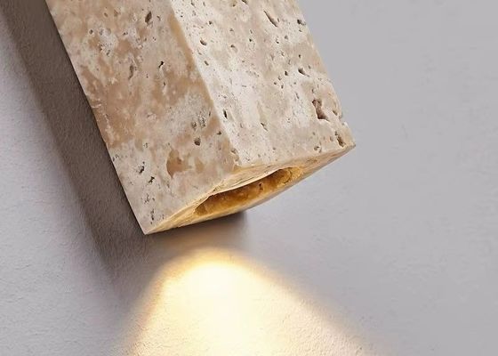 Yellow stone led wall lamp home decorative for project