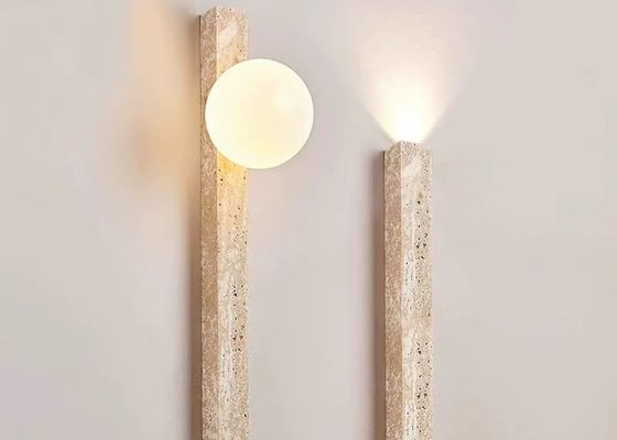 Yellow stone led wall lamp home decorative for project