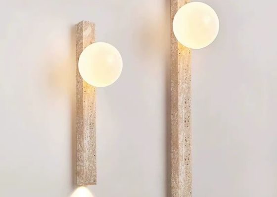 Yellow stone led wall lamp home decorative for project