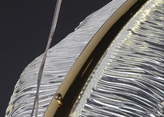 French modern minimalist luxury living room ceiling lamp high-end feather art high-end restaurant chandelier