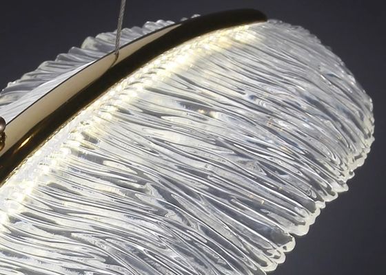 French modern minimalist luxury living room ceiling lamp high-end feather art high-end restaurant chandelier