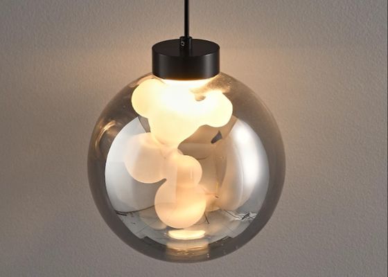 Italian minimalist bedroom bedside chandelier modern simple light luxury high-end glass bar restaurant entrance hanging line lamp