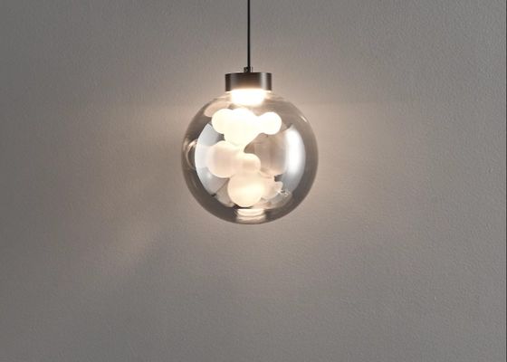 Italian minimalist bedroom bedside chandelier modern simple light luxury high-end glass bar restaurant entrance hanging line lamp