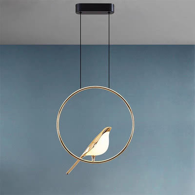 Magpie chandelier smart dimming light luxury bedroom bedside lamp balcony staircase restaurant creative bird
