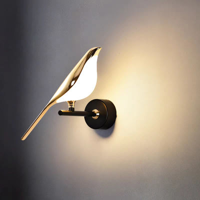 Magpie chandelier smart dimming light luxury bedroom bedside lamp balcony staircase restaurant creative bird