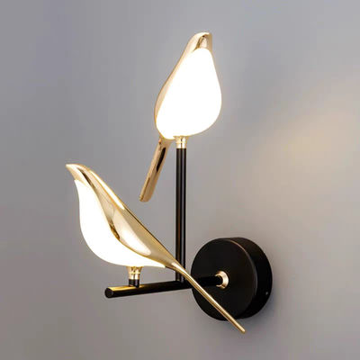 Magpie chandelier smart dimming light luxury bedroom bedside lamp balcony staircase restaurant creative bird