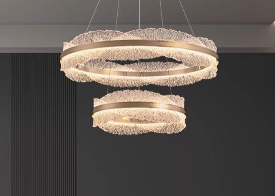 Gold Modern French Design Living Room Light Ambient Lighting Designer Choice led Chandelier