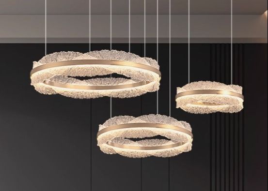 Gold Modern French Design Living Room Light Ambient Lighting Designer Choice led Chandelier