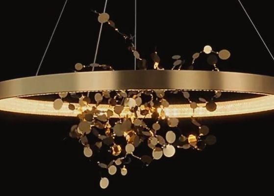 Exhibition hall light luxury American classical European style model house villa living room bedroom restaurant personality designer exhibition hall chandelier