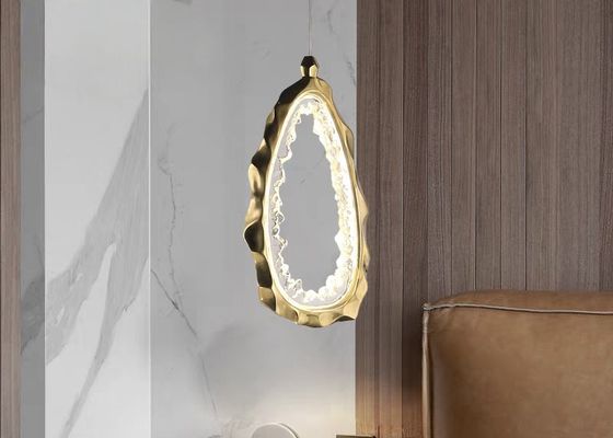 Light luxury copper ring staggered chandelier restaurant living room creative luxury decorative lamps