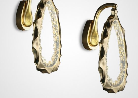 Light luxury copper ring staggered chandelier restaurant living room creative luxury decorative lamps