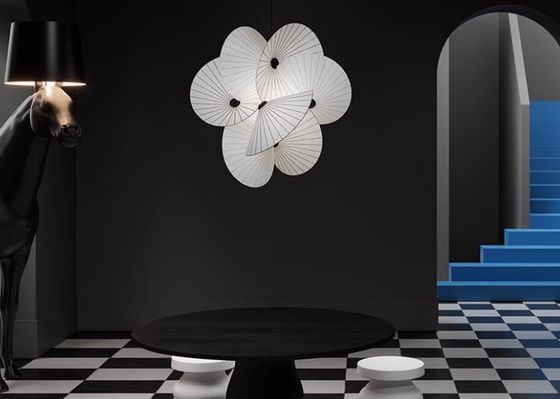 Nordic modern simple dining table lamp creative restaurant rose living room lamp