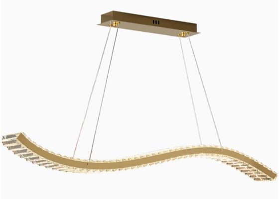 Restaurant lamp wavy crystal chandelier light luxury creative simple kitchen island lamp shop cash register bar lamp