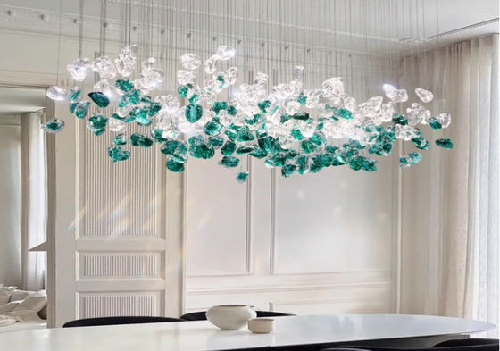 French medieval restaurant chandelier crystal lamp designer art lamp Nordic modern bar island dining room table lamp