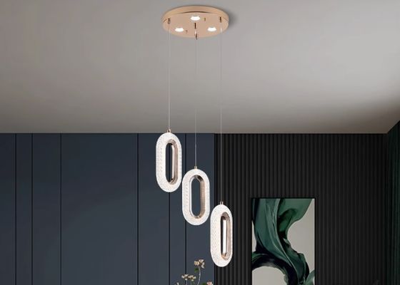 Nordic light luxury living room restaurant entrance chandelier high-end creative bedroom lamp led chandelier full set of home lighting