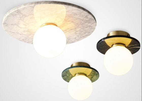 Natural marble Nordic villa corridor ceiling lamp designer homestay art creative personality corridor lamp