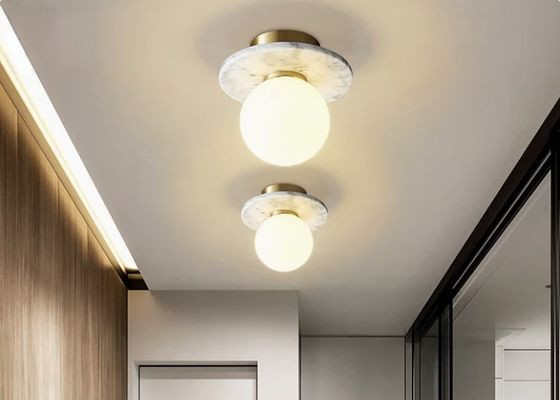 Natural marble Nordic villa corridor ceiling lamp designer homestay art creative personality corridor lamp